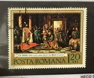 Romania 1975 Scott 2572 used - 1.20 l,  Michael the Brave, Painting