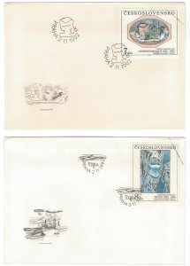 Czechoslovakia 1992 FDC Specimen Stamps Scott 2872-2874 Art Paintings Fruits