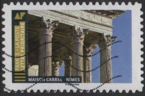 France 5602 (used) architecture: Maison Carrée, Roman temple, Nimes (2019)