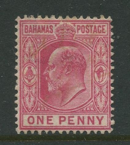 Bahamas -Scott 45 - Definitive - KEVII -1906 - MNG - Single 1p Stamp