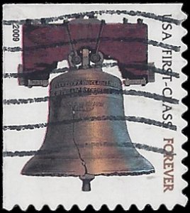 #4125f (44c Forever) Liberty Bell Booklet Single 2009 Used