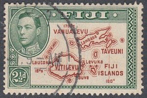 FIJI 1938-55 GVI 2d Die 2 SG254 fine used..................................54030