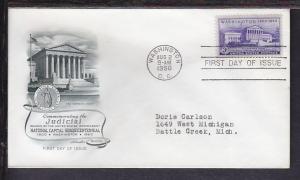 US Supreme Court 1950 Artmaster  Typed FDC BIN