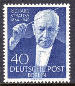 1954 Germany Sc #9N111 Berlin - 5th Ann. Death of Richard Strauss - MNH Sc $11