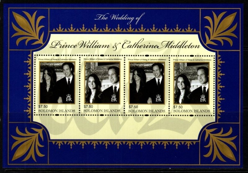 SOLOMON ISLANDS SGMS1297 2011 ROYAL WEDDING MNH