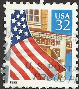 # 2897 USED FLAG OVER PORCH
