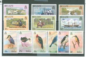 Belize #410-415/416-421  Single (Complete Set)