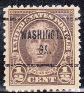 Precancel - Washington, GA PSS 713 Perf 11 - Town and Type Issue