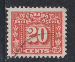 Canada, Revenue,  20c Excise Tax Stamp (FX77) Used