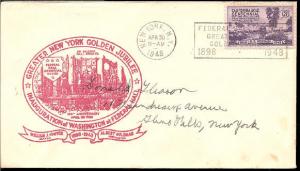 New York Golden Jubilee 1948 - Un-known Cachet