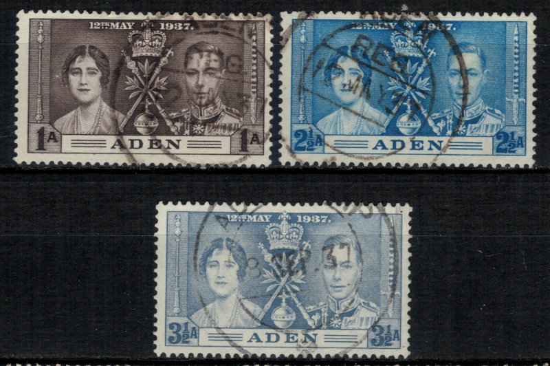 Aden #13-5  CV $5.65  Couple of First Day Cancellations