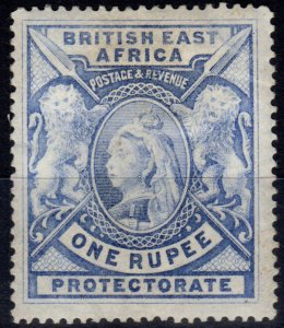 B.E.A KUT 1897 1R Grey-Blue SG92 Fine Mtd Mint