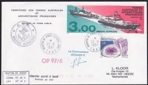 FRENCH ANTARCTIC TAAF 1997 cover - St Paul & Amsterdam.....................B3882