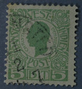 Danish West Indies #31 Used VG HRM Paper Slightly Toned