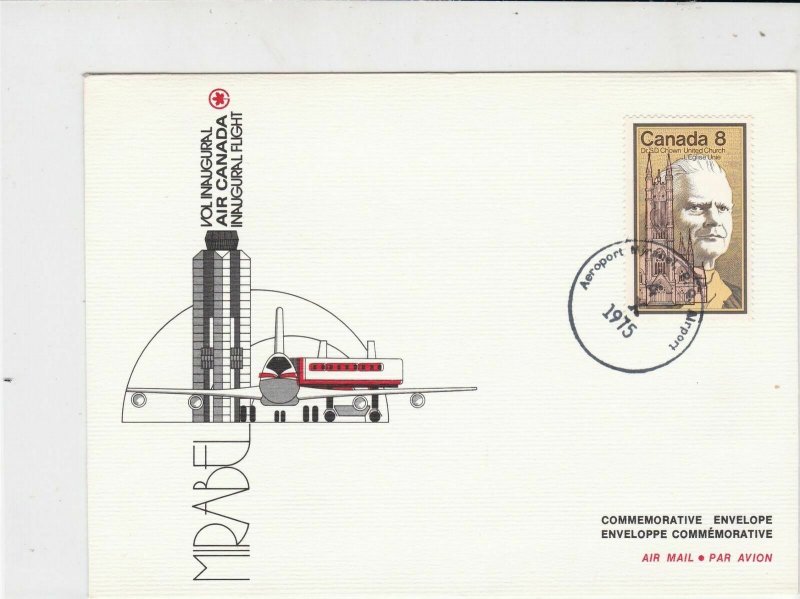 Canada 1975 Air Canada Inaugural Flight Mirabel Airmail FDC Stamps Cover rf22026