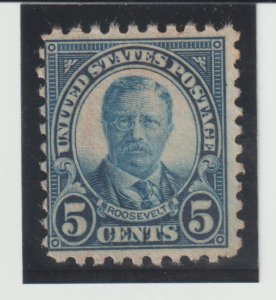 U.S. Scott  #586- Fine/Very Fine - Never Hinged no Gum 5cent