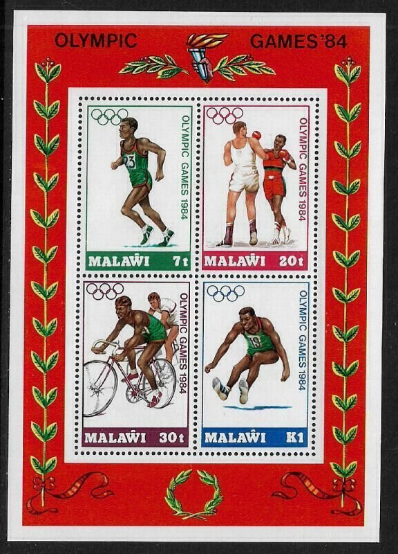 Malawi #449a MNH S/Sheet - Summer Olympics