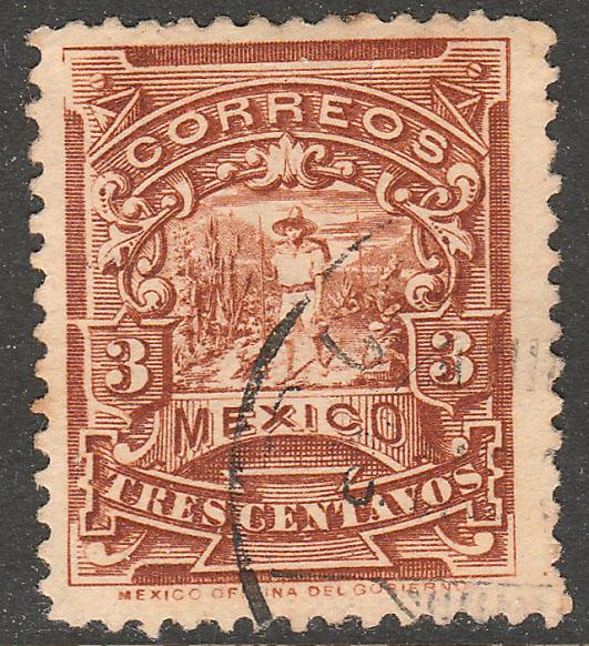 MEXICO 281 3cents MULITA UNWATERMARKED USED (171)