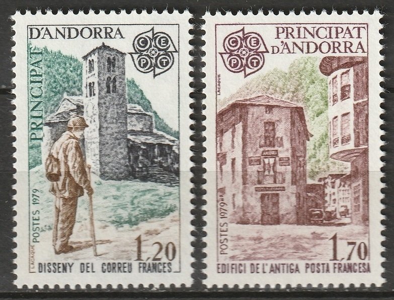 Andorra French 1979 Sc 269-70 set MNH**