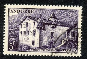 Andorra,  French # 118, Used.