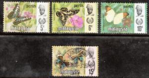 Malaysia Perlis 1971 Butterfly Reference Lot Used