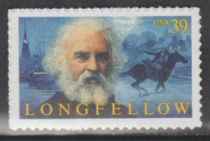 U.S. Scott #4124 Henry Longfellow - Literary Arts Stamp - Mint NH Single