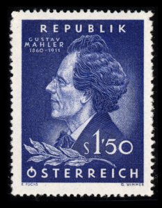 Austria 1960  Scott #654 proof in blue MNH