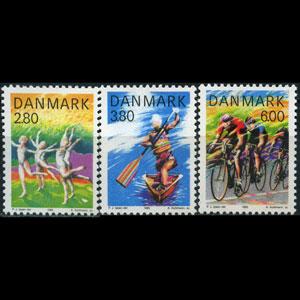 DENMARK 1985 - Scott# 780-2 Sports Set of 3 NH