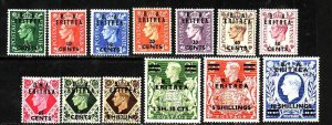 Great Britain Eritrea-#14-26- id7-unused hinged set [#26 NH ]-KGVI-1950-slight b