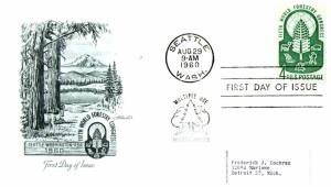 #1156 World Forestry Congress - Artmaster Cachet MS18