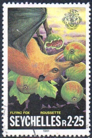 Seychelles 1981 2.25r Flying fox eating used