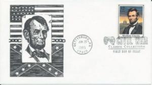 #2975 J Civil War Abraham Lincoln Nostalgia cachet First ...