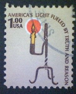 Stamps, United States, Scott #1610, used(o), 1979, Rush Lamp, $1