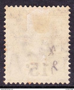 CEYLON 1904 15 Cents Blue SG283 MH