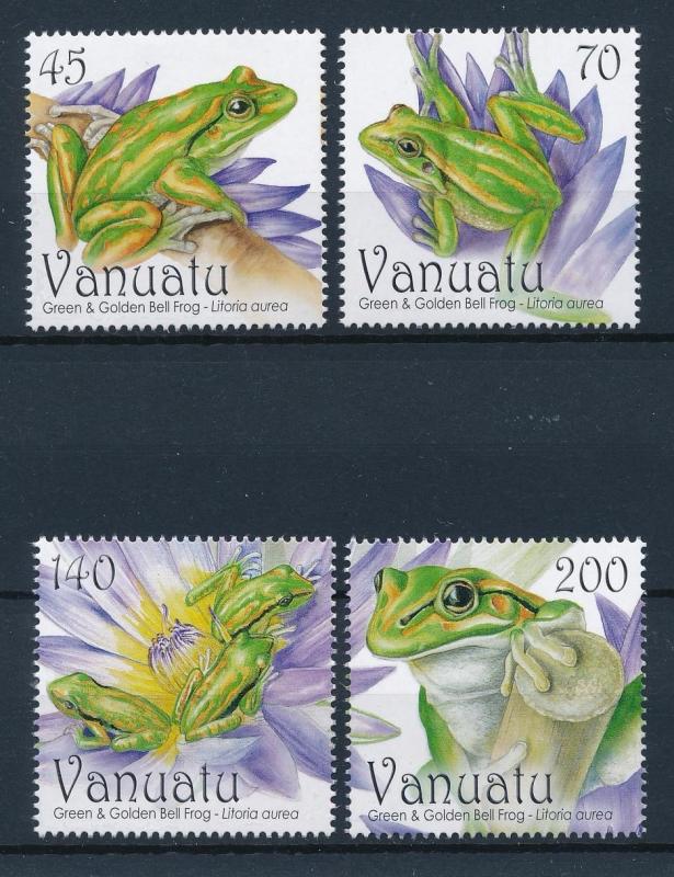 [39232] Vanuatu 2011 Reptiles Frogs MNH