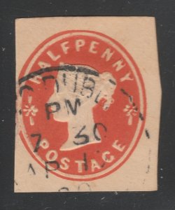 UK GB UNITED KINGDOM Postal Stationery Cut Out A17P27F37965-