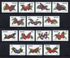 Nevis 640a-53a MNH, Butterfly Set with '1992' below design from 1992.
