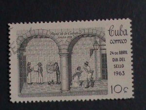 ​CUBA-1963-SC#786  STAMP DAY- KEY STAMP-USED VERY FINE WE SHIP TO WORLDWIDE