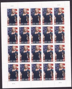 Scott #4463 Kate Smith (Philadelphia Flyers) Sheet of 20 Stamps - MNH