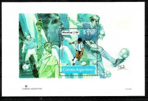 ARGENTINA,1994 FOOTBALL SOCCER WORLD CUP,USA 94 S/SHEET YV BL 59  MNH