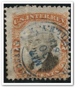 R135 2¢ Third Issue Documentary Stamp (1871-72) CDS Used