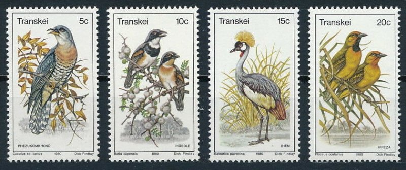 1980 Transkei 75-78 Birds 4,00 €