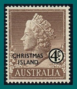 Christmas Island 1958 Queen Elizabeth, MNH #2,SG2