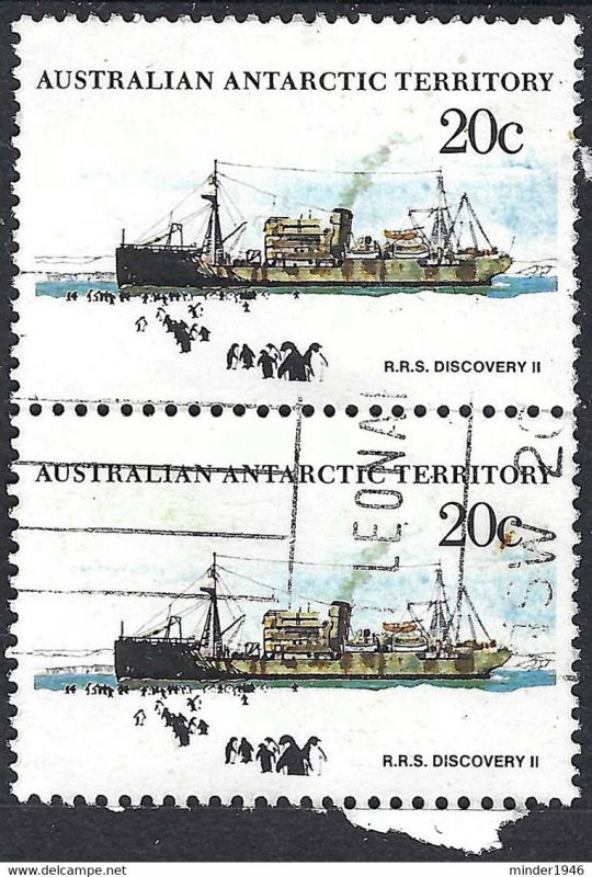 AUSTRALIAN ANTARCTIC TERRITORY (AAT) 1979 QEII 20c Vertical Pair Multicoloure...