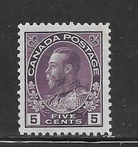 Canada #112 MH Single