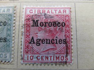 British Morocco 1899 Wmk Mult Crown CA 10c Fine Used Mamp A11P30F8-