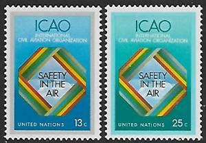 United Nations - N.Y. # 298-299 - Safety on Air - MNH.....{AL30}