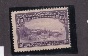 CANADA # 101 VF-MH QUEBEC ISSUE 10cts CAT VALUE $300 ONLY@ %20 CAT VAL