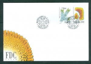 Aland. FDC Cachet 1999. Lichens. 1+ 2 Class,Stamps.