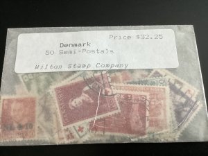 Denmark 50 different Semi-Postals used